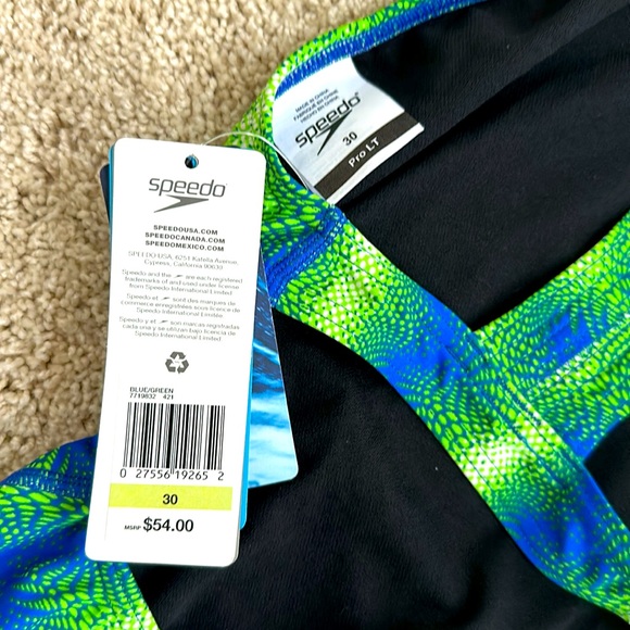 NWT Speedo women’s time lapse competitive one piece swimsuit - Picture 3 of 5